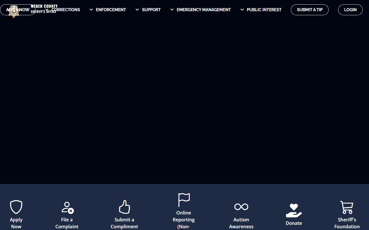 Weber County Sheriff office page for Roy felony records and jail information