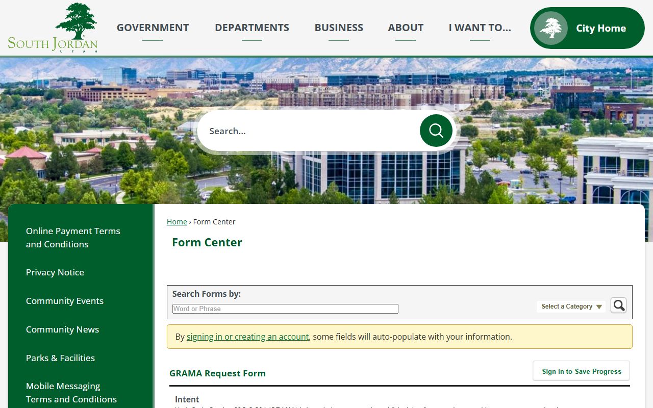 South Jordan felony records GRAMA request portal South Jordan Police