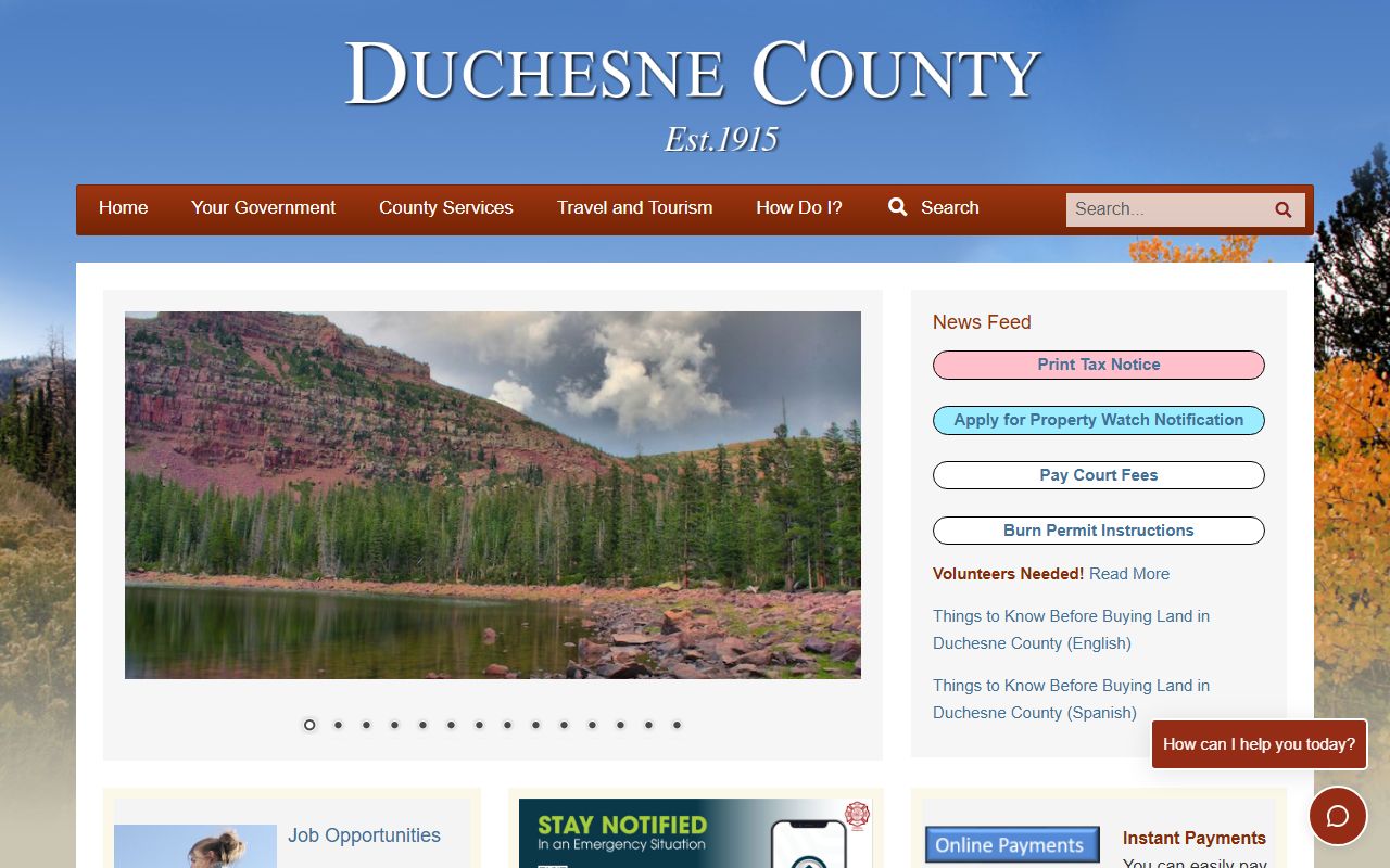 Duchesne County felony records official county website
