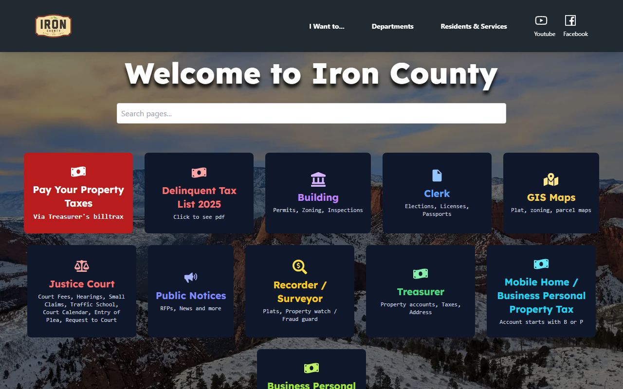Iron County felony records official county website