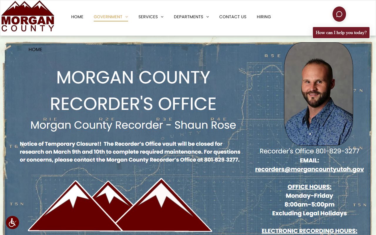 Morgan County felony records recorder office website