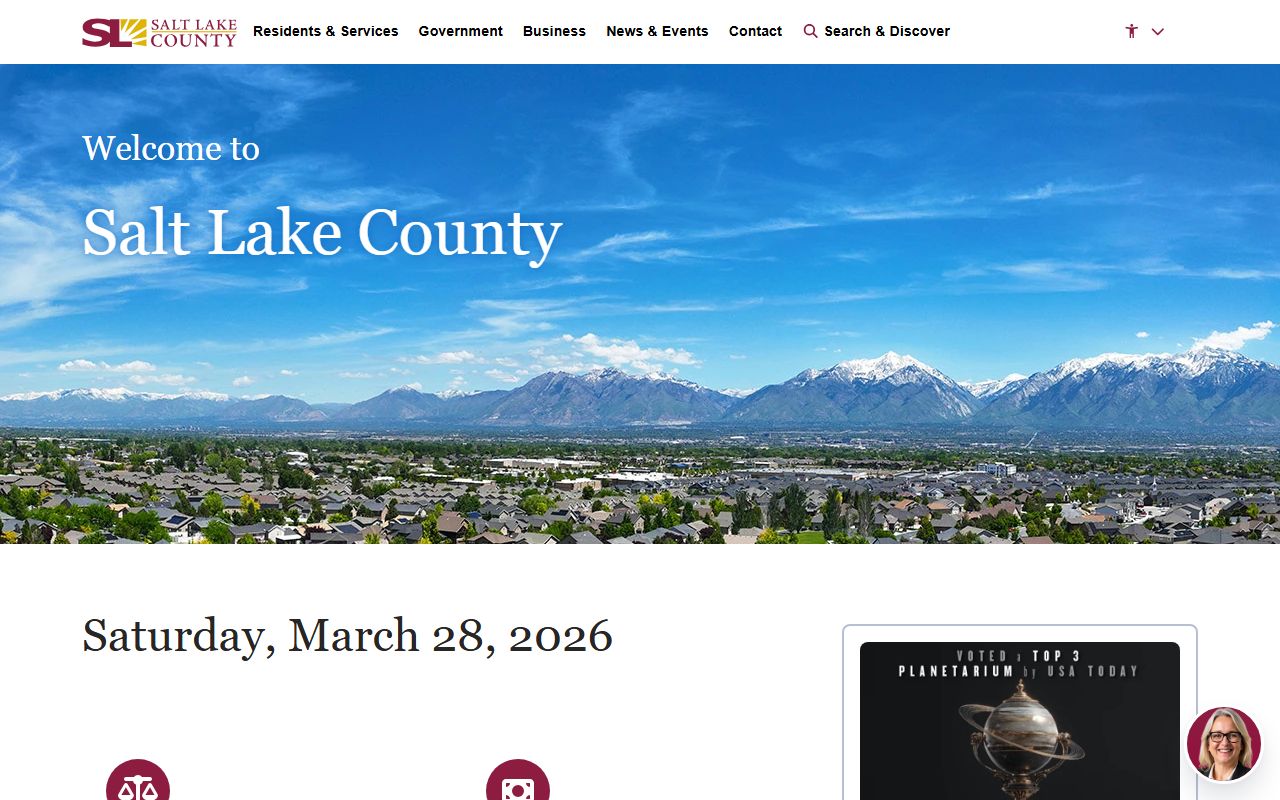 Salt Lake County government website felony records access