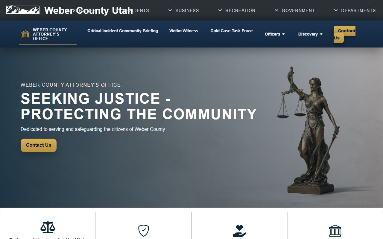 Weber County Attorney Office felony prosecution and records